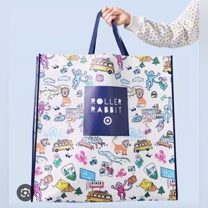 Roller Rabbit × Target Extra Large, Limited Edition Illustrated Tote. 24"x24”